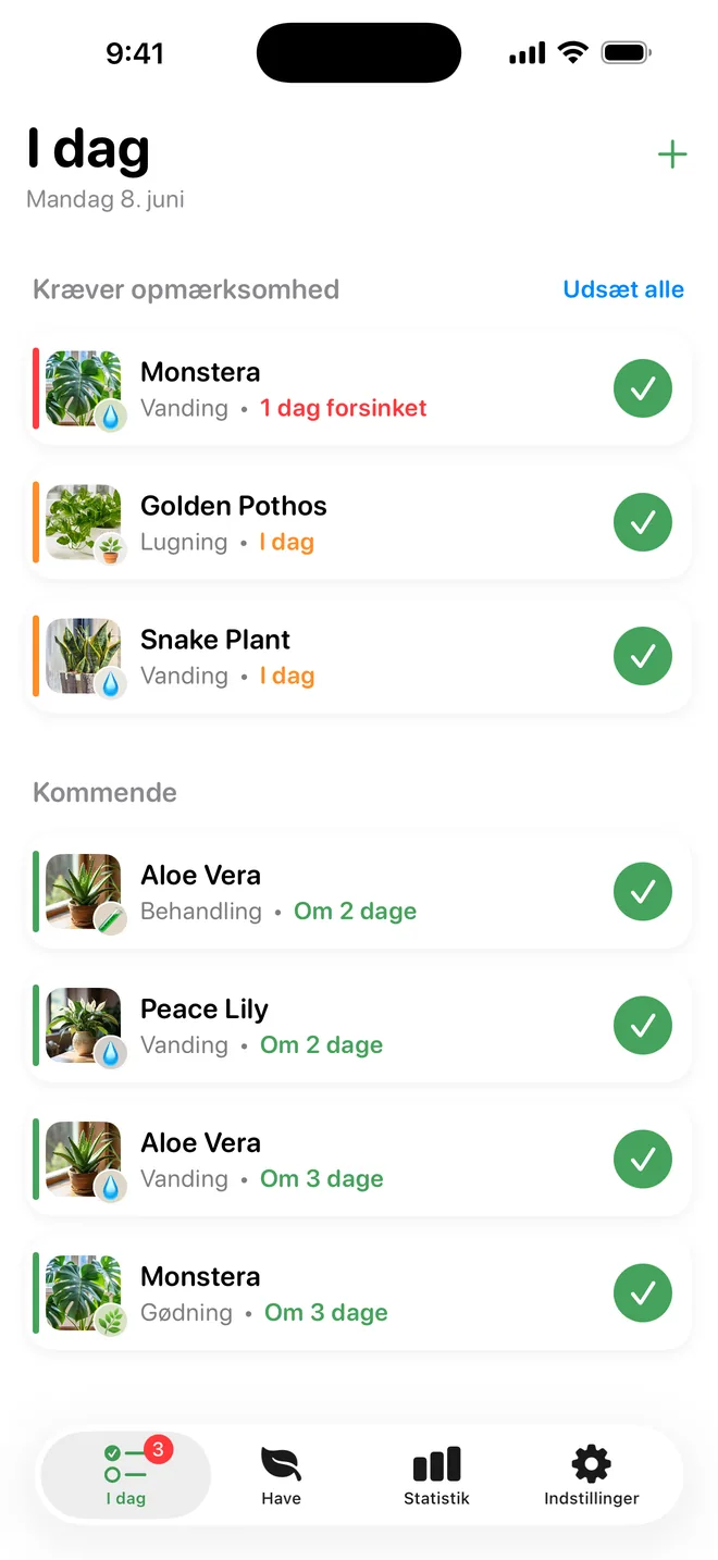Glem aldrig at vande