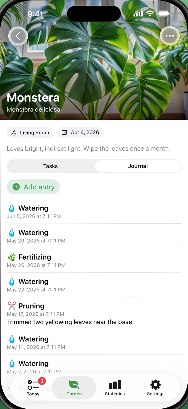 Your Plants' Journal