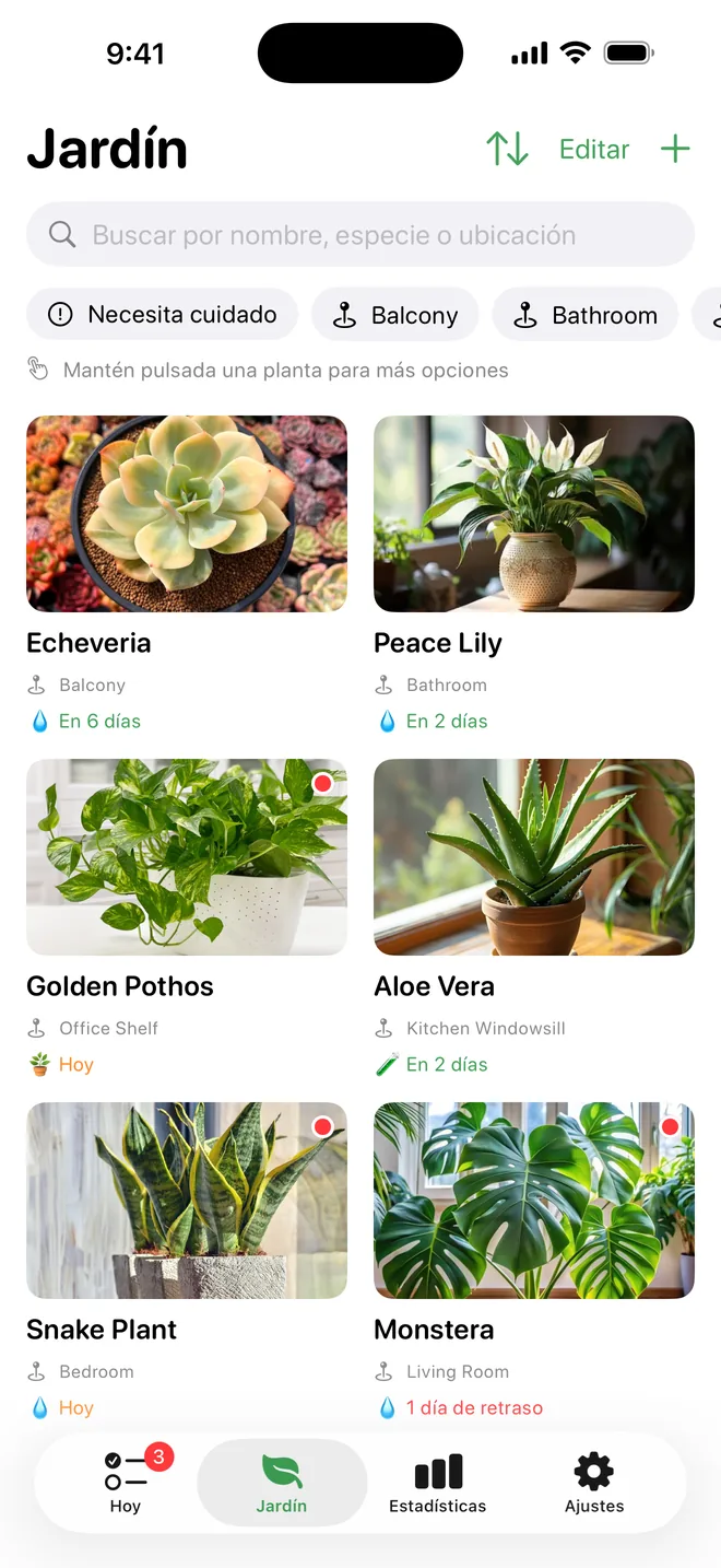 Todas tus plantas